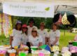 St Catherines Hospice team at their Music in the Park stand in 2023